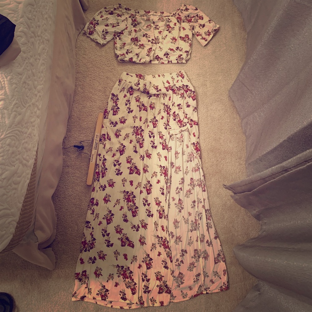 Two piece maxi dress